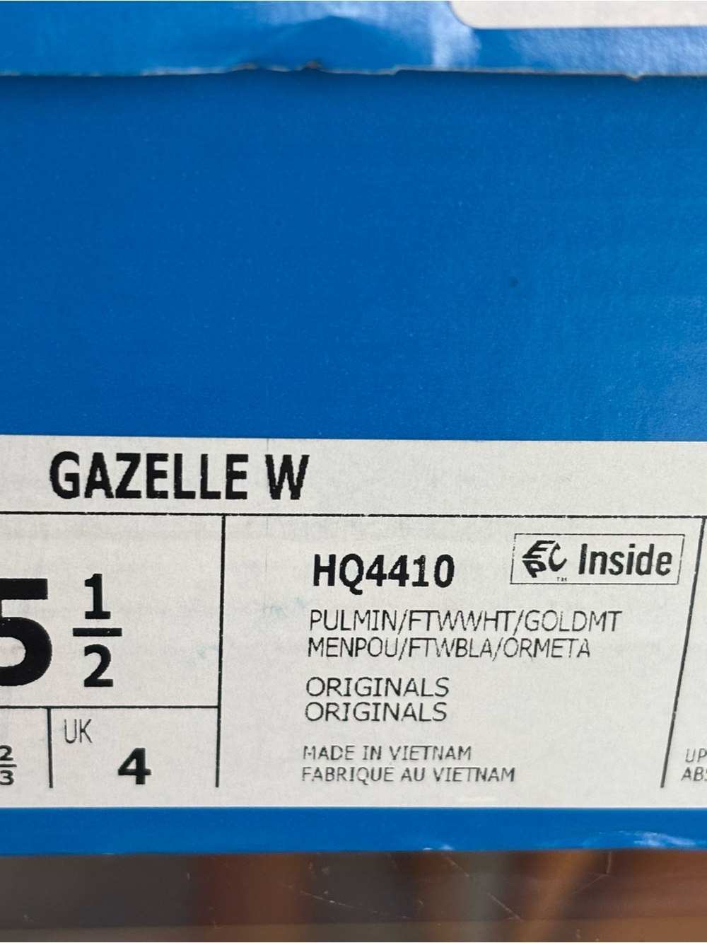 adidas Gazelle Sneakers in Mint and White New with Box 5.5 Women - Picture 6 of 7